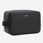 Logo-Trim Black Washbag from BOSS.