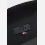 Close up of Logo-Trim Black Washbag from BOSS.