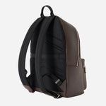 Back View of Northon Structured Backpack with Polished Logo Lettering from BOSS.