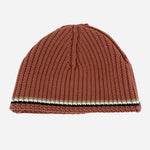 Inside View of Orange Wool and Cashmere Knit Beanie from BOSS.