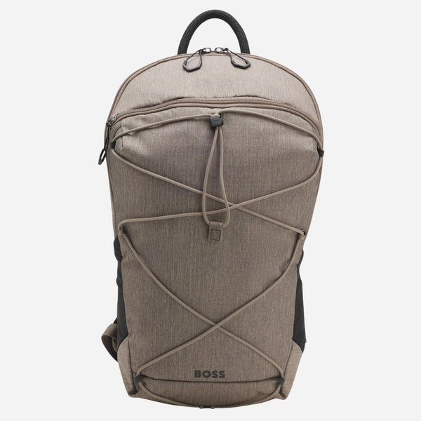 Beige Ripstop Backpack from BOSS.
