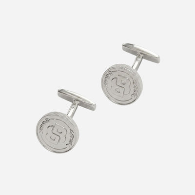 B-Coin Silver Cufflinks by BOSS.