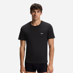 Black T-Shirt from 3-Pack Pure Cotton Classic Crew Neck T-Shirts in White, Black and Navy Blue from BOSS.
