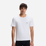White T-Shirt from 3-Pack Pure Cotton Classic Crew Neck T-Shirts in White, Black and Navy Blue from BOSS.