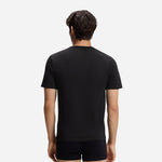Black T-Shirt from 3-Pack Pure Cotton Classic Crew Neck T-Shirts in White, Black and Navy Blue from BOSS.