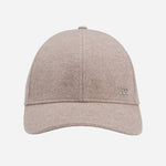 Front View of Wool and Silk Blend Cap with Logo Hardware from BOSS.