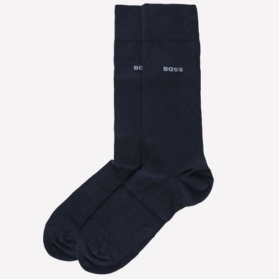 This pair of BOSS socks come in a navy cotton and in a 2 pack.