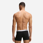 Model shot of 3-Pack Black Cotton Stretch Power Boxer Briefs from BOSS.
