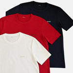 BOSS 3-Pack of Pure Cotton Classic Crew Neck T-Shirts