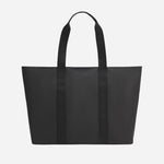 Becky Canvas Black Tote Bag with Black Hugo Logo by BOSS.