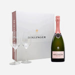 Rosé Champagne Gift Set - 75cl Bottle with Two Glasses from Bollinger.