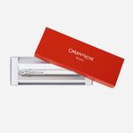 849 White Metal Fountain Pen from Caran d'Ache.