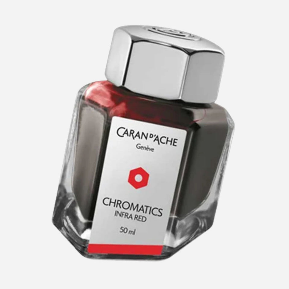 Infra Red Chromatics Ink Bottle 50ml from Caran d'Ache.