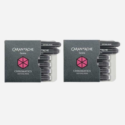 Divine Pink Chromatics Ink Cartridges (12) by Caran d'Ache.
