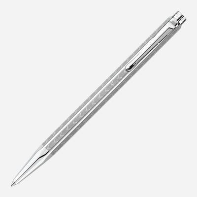 Ecridor Chevron Palladium-Coated Ballpoint Pen from Caran d'Ache.
