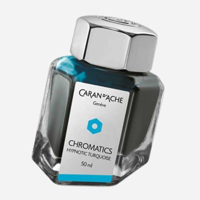 Caran d'Ache Hypnotic Turquoise Chromatics Ink Bottle 50ml