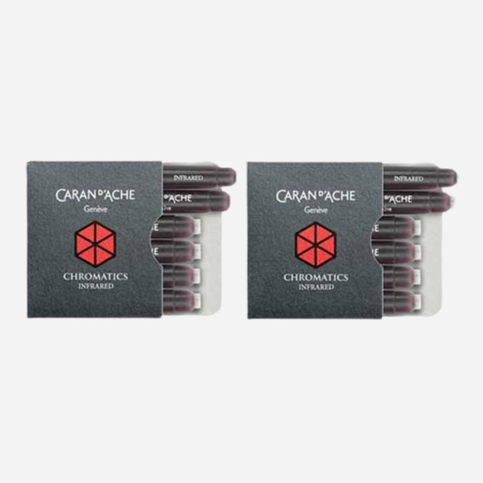 Infra Red Chromatics Ink Cartridges (12) by Caran d'Ache.