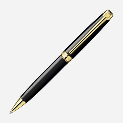  Léman Ebony Black Gold-Plated Ballpoint Pen from Caran d'Ache.