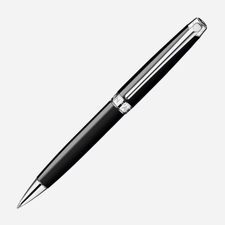 Léman Ebony Black Rhodium-Plated Ballpoint Pen from Caran d'Ache.