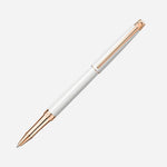 Léman Slim White & Rose Gold Rollerball Pen by Caran d'Ache.