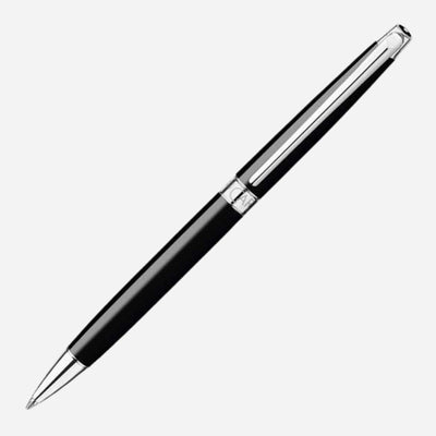 Léman Slim Ebony Black Ballpoint Pen by Caran d'Ache.