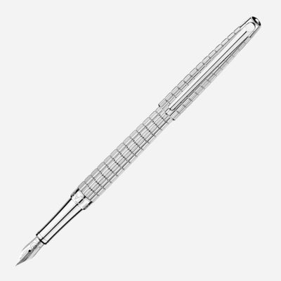 Léman Slim Lights Silver-Plated Fountain Pen by Caran d'Ache.