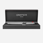 Léman Slim Lights Silver-Plated Fountain Pen by Caran d'Ache.