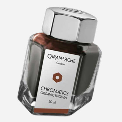 Organic Brown Chromatics  Ink Bottle 50ml by Caran d'Ache.