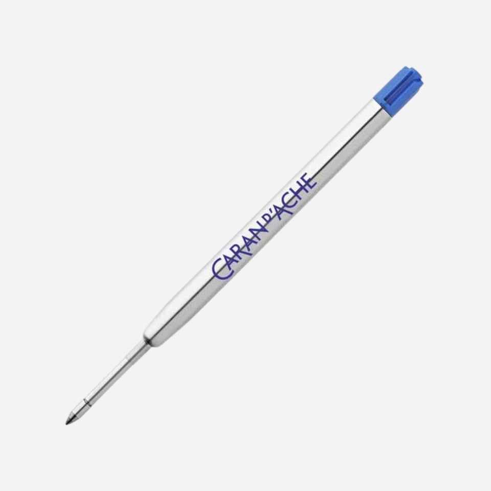 849 Rollerball Pen Refill in Blue (F) by Caran d`Ache.