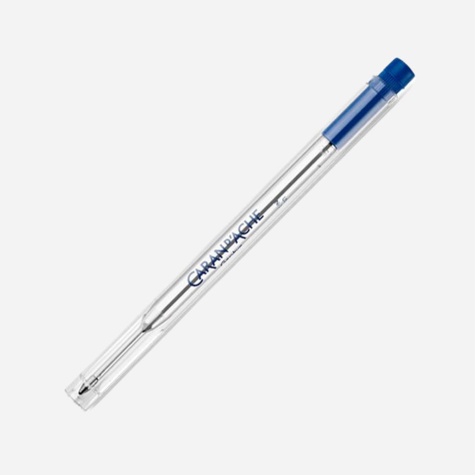 Goliath Ballpoint Pen Refill (B) in Blue by Caran d`Ache.