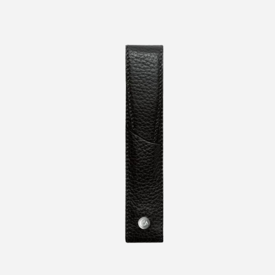 Leather Black Pen Case for 1 Léman Pen by Caran d'Ache