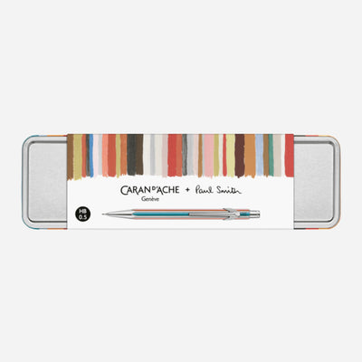 Caran d'Ache X Paul Smith 849  'Signature Stripe' Silver Mechanical Pencil