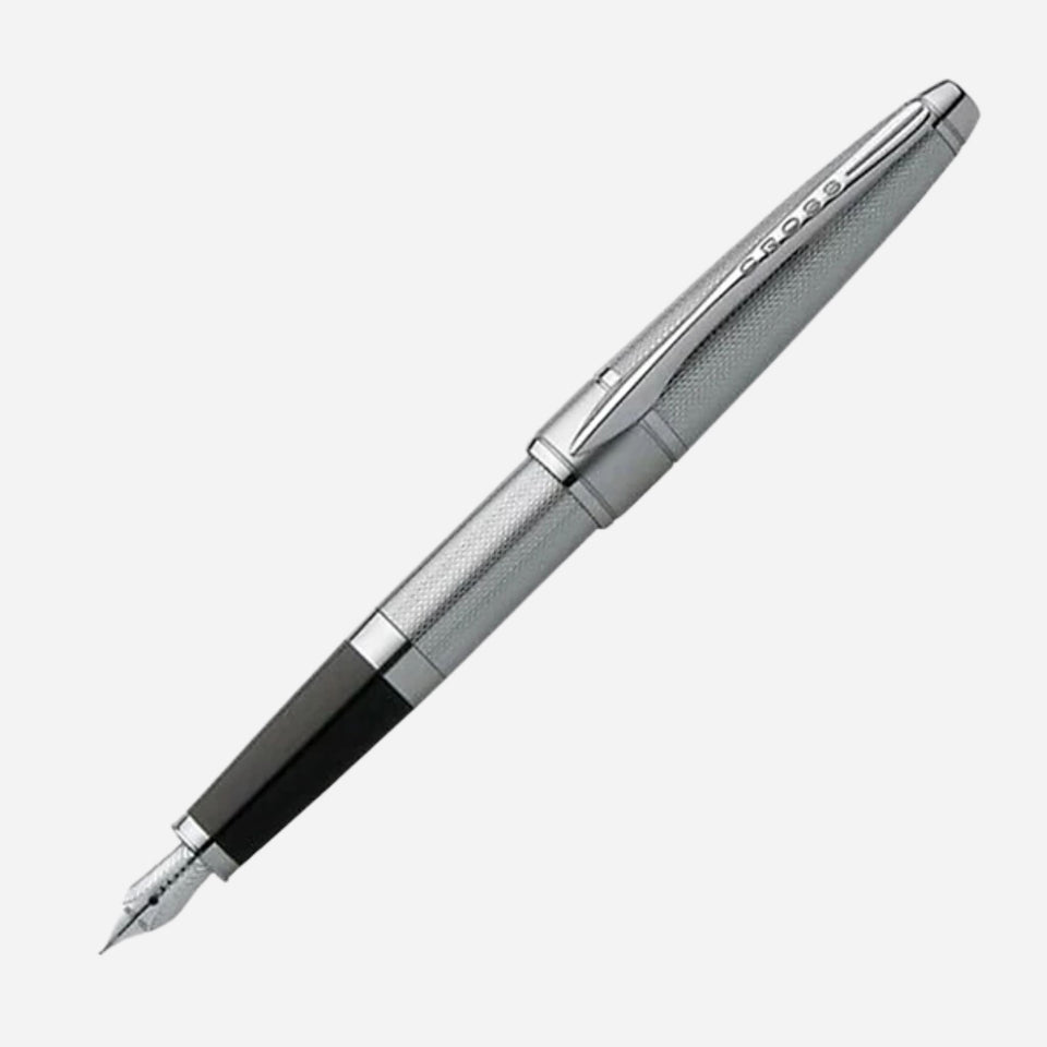 Apogee Guilloché Silver Tone Fountain Pen from Cross.