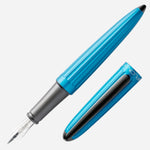 Open View of Aero Turquoise Fountain Pen by Diplomat .