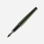 Side View of Excellence A2 Evergreen Chrome Fountain Pen 14ct by Diplomat.