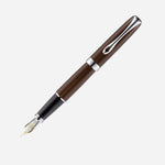 Diplomat Excellence A2 Marrakesh Brown & Chrome Fountain Pen 14ct by Diplomat