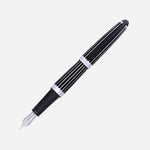 Striped Black Aero Fountain Pen by Diplomat.