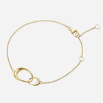 18 KT. Yellow Gold Offspring Interlocking Bracelet from Georg Jensen.