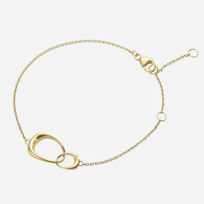 18 KT. Yellow Gold Offspring Interlocking Bracelet from Georg Jensen.