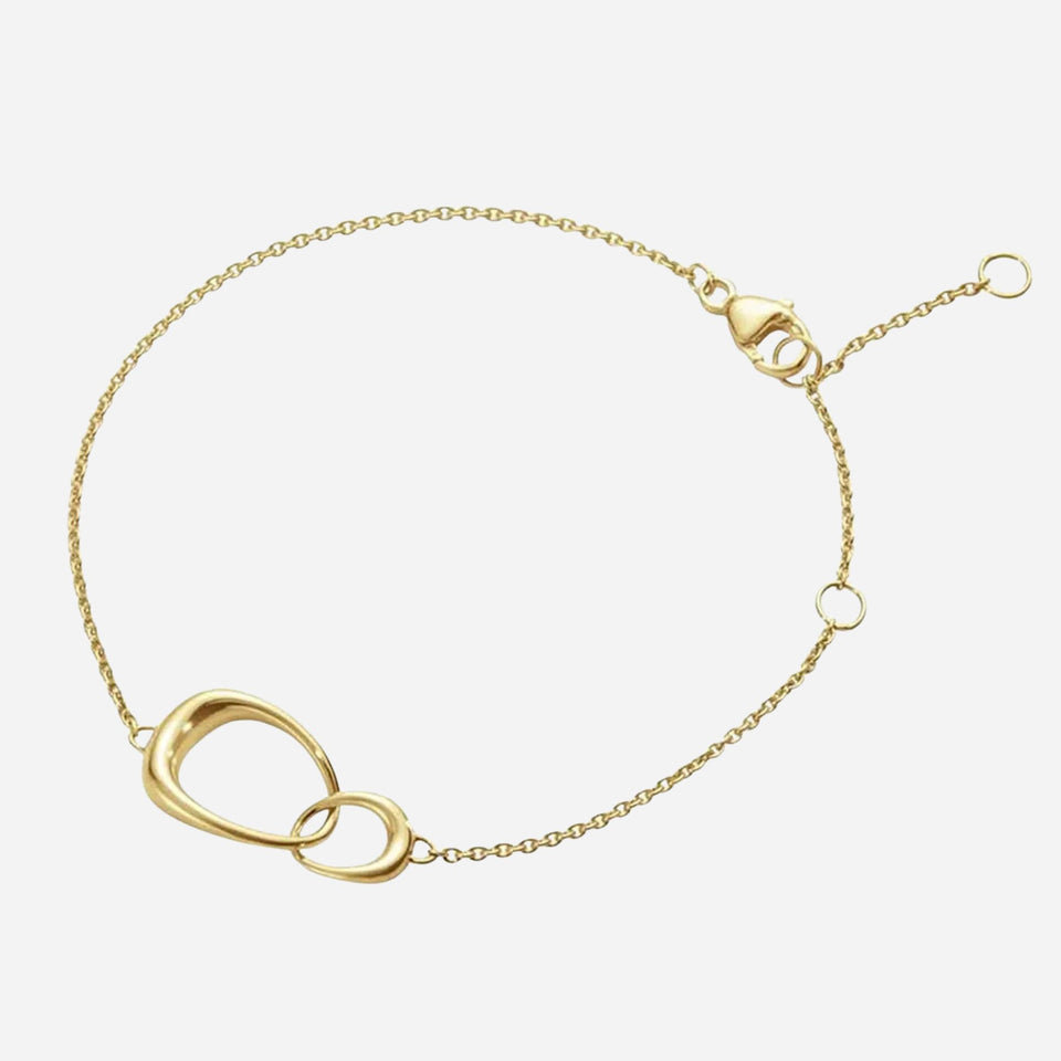 18 KT. Yellow Gold Offspring Interlocking Bracelet from Georg Jensen.