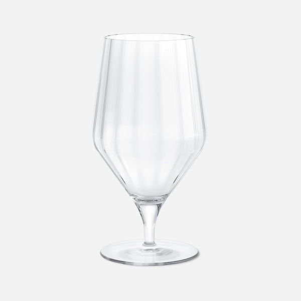 Georg Jensen Bernadotte beer glasses set of 6, ribbed glassware inspired by Sigvard Bernadotte.
