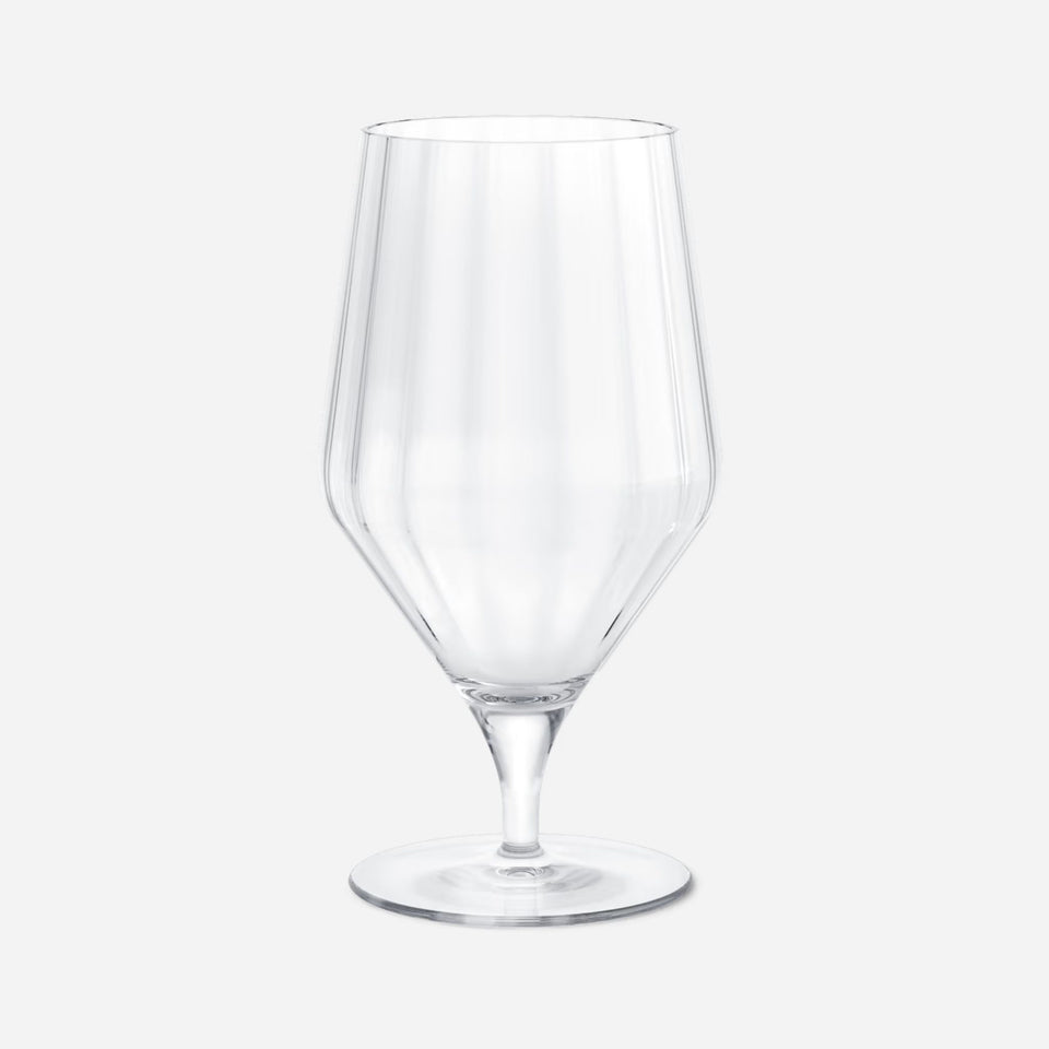 Georg Jensen Bernadotte beer glasses set of 6, ribbed glassware inspired by Sigvard Bernadotte.