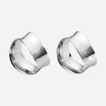 Georg Jensen Cobra Stainless Steel Napkin Rings 2 PC.