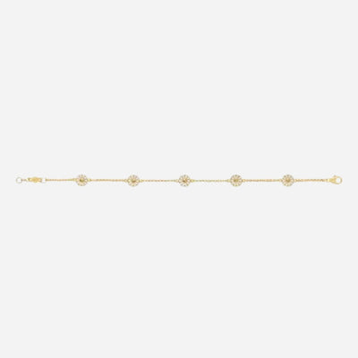 Daisy 18 KT Gold-Plated Bracelet from Georg Jensen.