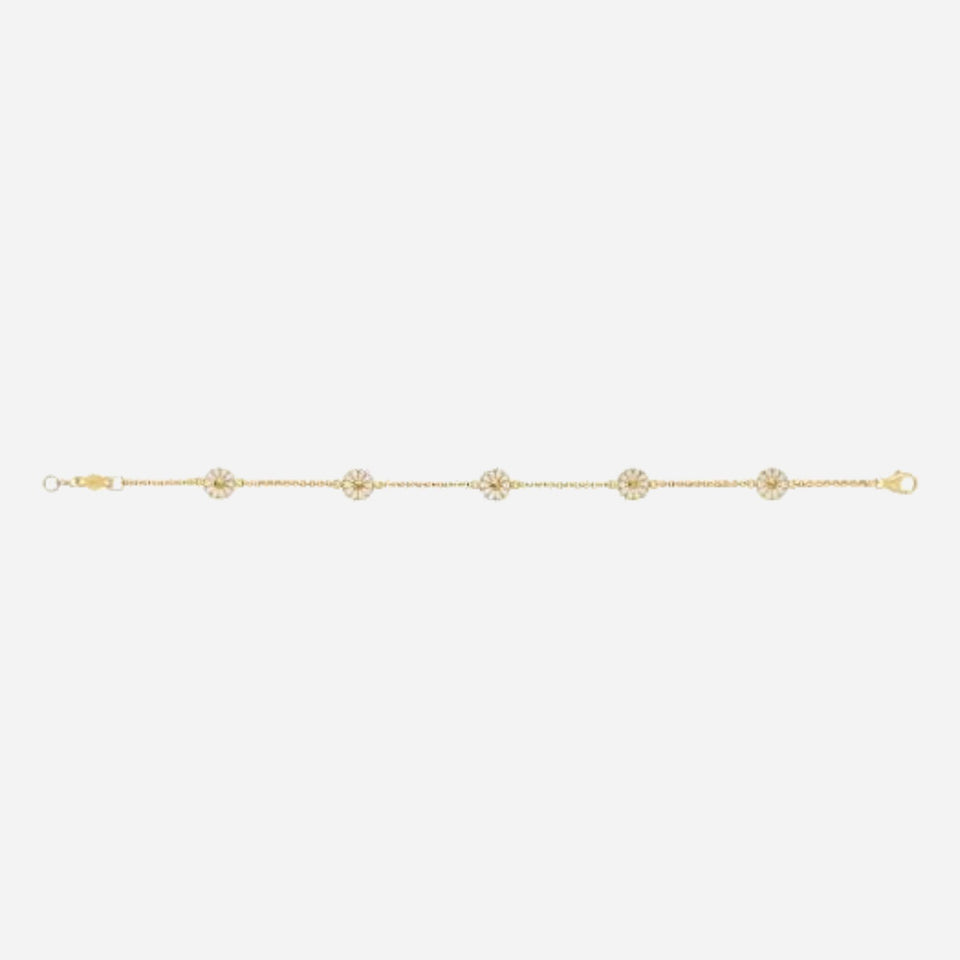 Daisy 18 KT Gold-Plated Bracelet from Georg Jensen.