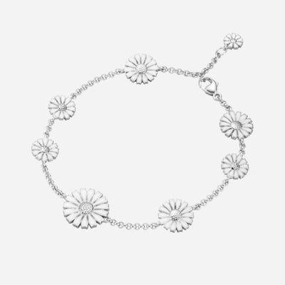 White Daisy & Sterling Silver Bracelet from Georg Jensen.