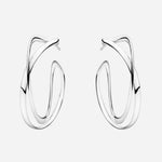 Sterling Silver Infinity Earhoops in Large from Georg Jensen.