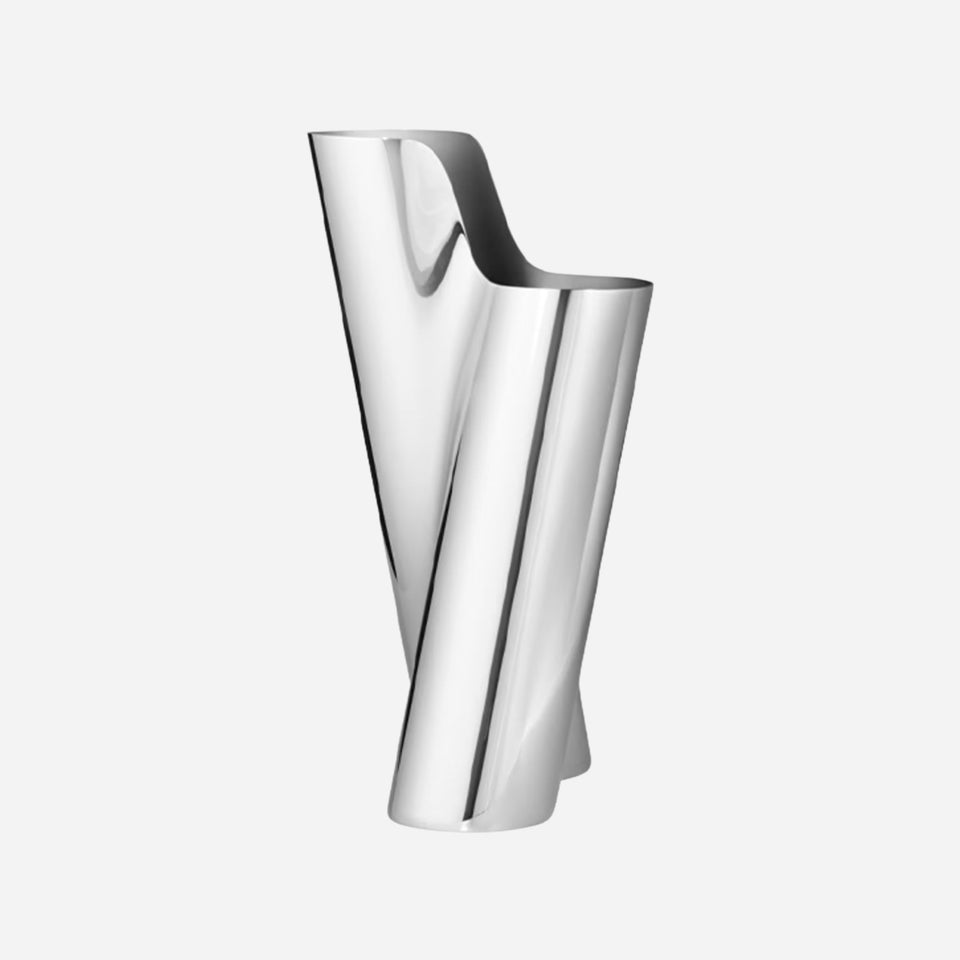 Lituus Stainless Steel Small Vase from Georg Jensen.