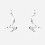 Sterling Silver Möbius Spiral Earrings from Georg Jensen Torun Collection.