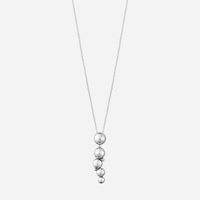 Oxidised Sterling Silver Moonlight Grapes Drop Pendant Necklace from Georg Jensen.